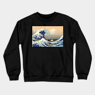 The Great Wave off Kanagawa,Poster Crewneck Sweatshirt